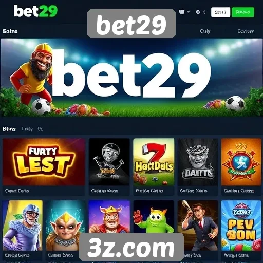 Variedade de jogos disponíveis no bet29